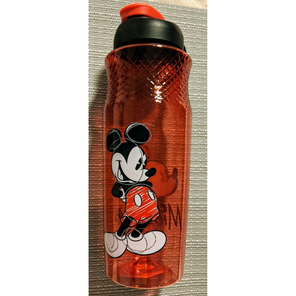 Disney's Mickey‎ mouse Zak flip-top water bottle Red
